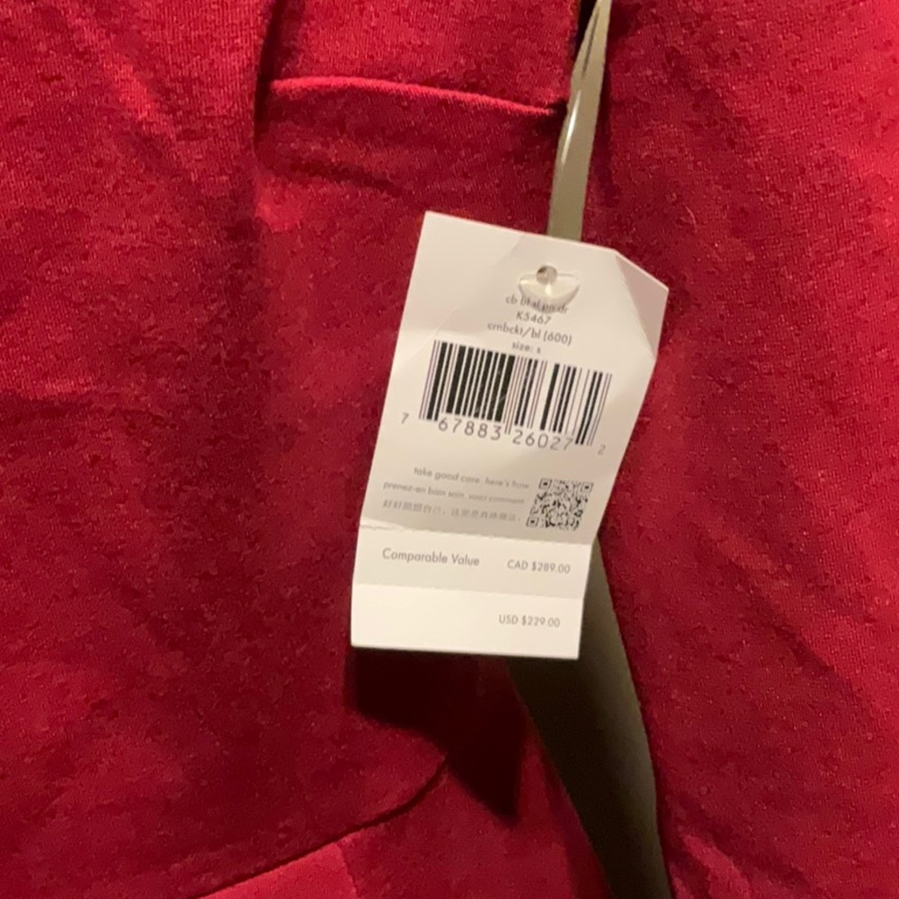 NWT Kate Spade Red A-Line Bell-Sleeve Dress Sz. S - Picture 3 of 8